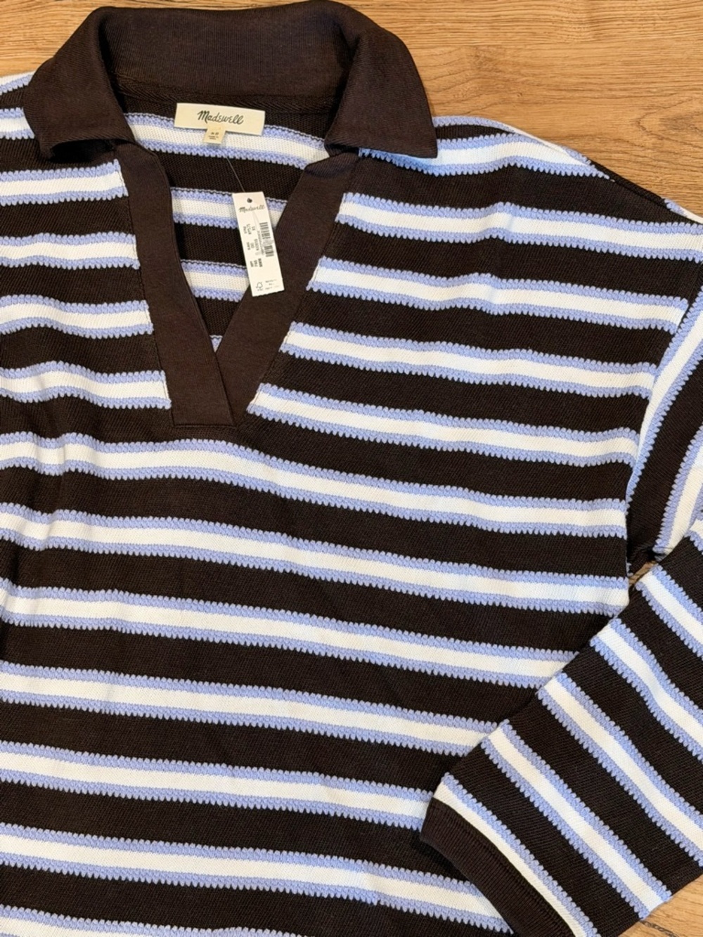 Madewell Relaxed Polo Shirt in Stripe - Picture 5 of 5